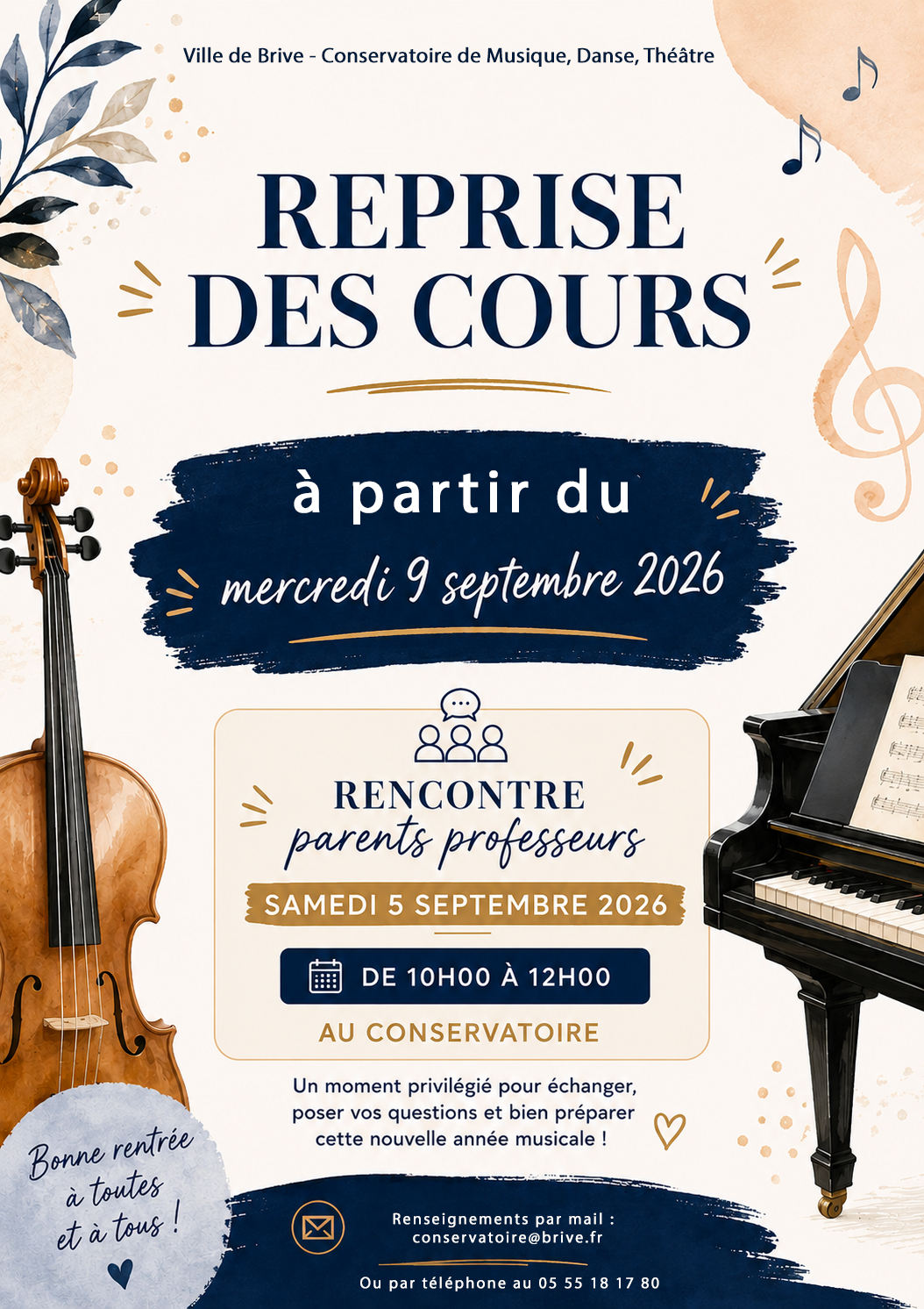 rentrée du Conservatoire