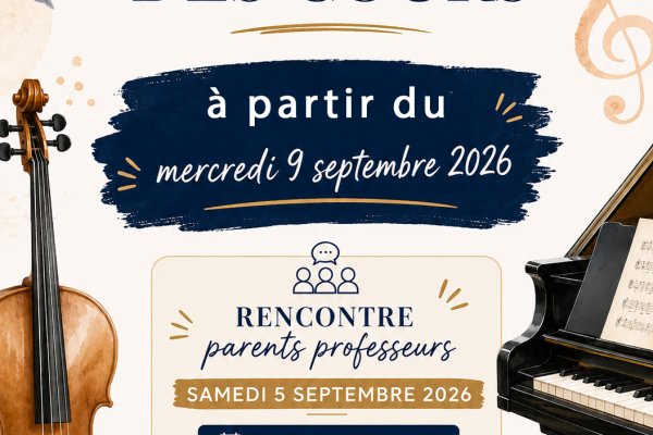 rentrée du Conservatoire